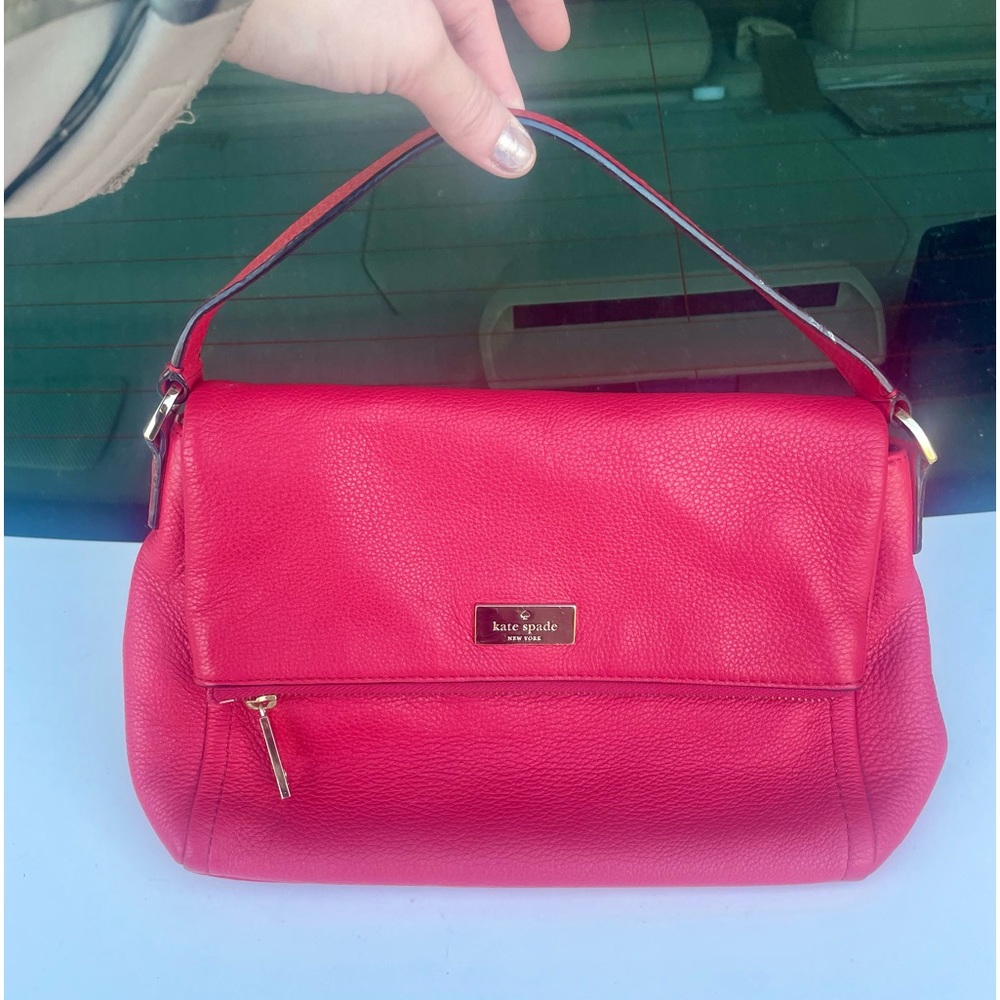 ♠️ kate spade Leila Pebbled Leather Flap Shoulder Bag ♠️